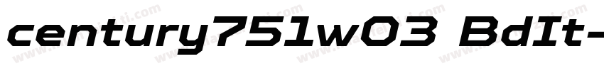 century751w03 BdIt字体转换